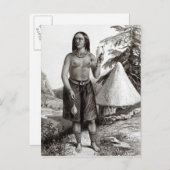ガラ族の女性 ポストカード (正面/裏面)