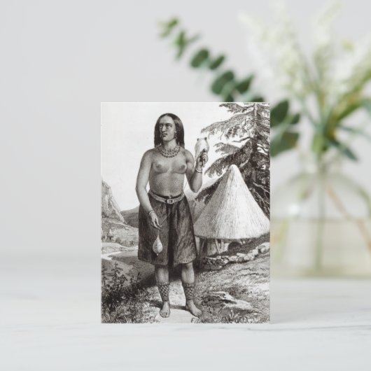 ガラ族の女性 ポストカード (スタンド正面)