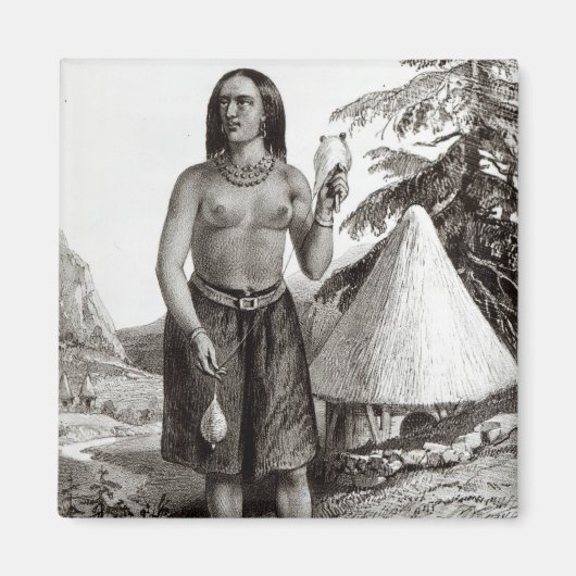 ガラ族の女性 マグネット (正面)