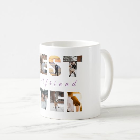 ガラ最高のントエバーカスタム文字写真コーヒーマグ コーヒーマグカップ (正面右)