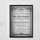 ガラ王室のバースデーパーティ招待状 招待状 (正面)