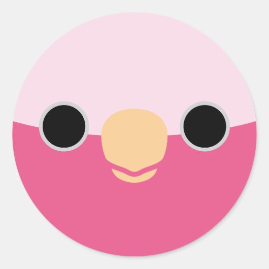 ガラ顔 ラウンドシール (正面)