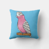 ガラ鳥の漫画イラストレーション クッション (裏面)