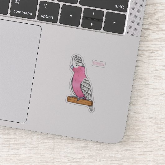 ガラ鳥の漫画イラストレーション シール (詳細)