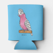 ガラ鳥の漫画イラストレーション 缶クーラー (裏面)