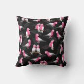 ガラ・オーストラリアの鳥パターン クッション (裏面)