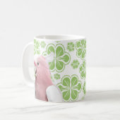 ガラ・コカトオウム緑の花 コーヒーマグカップ (正面左)