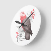 ガラ・コカトー ラウンド壁時計 (傾斜)