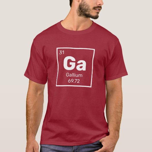 ガリウム/周期表 – Ga要素Tシャツ Tシャツ (正面)