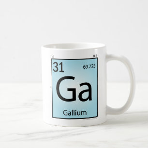 ガリウム (Ga)要素のマグ コーヒーマグカップ