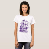 ガリオン – 深いパープル Tシャツ (正面フル)