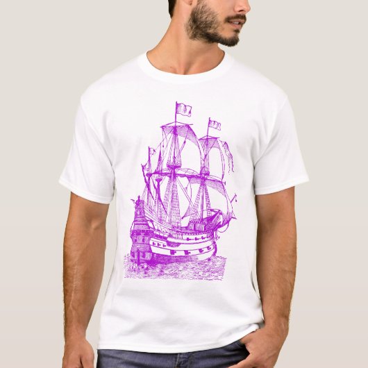 ガリオン – 紫 Tシャツ (正面)