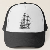 ガリオン – 黒 キャップ (正面)