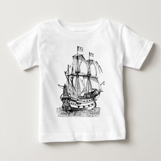 ガリオン – 黒 ベビーTシャツ (正面)