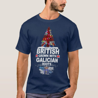 ガリシアのためにガリシアの根の贈り物で栽培された英国 Tシャツ