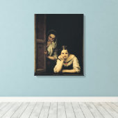 ガリシアの女性、1670年 キャンバスプリント (インサイチュ (ウッドフロア))