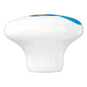 ガリシア国旗のセラミックプル セラミックノブ (側面)