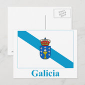 ガリシア旗（ガリシア語: Bandeira de Galicia）は、スペインの自治州であるガリシア ポストカード (正面/裏面)