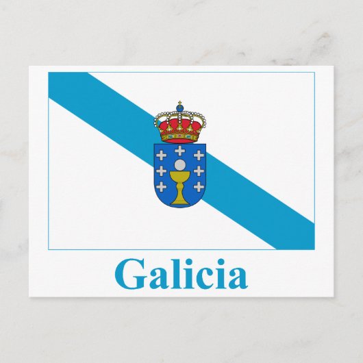 ガリシア旗（ガリシア語: Bandeira de Galicia）は、スペインの自治州であるガリシア ポストカード (正面)