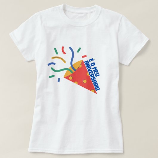 ガリシア語で誕生日した Tシャツ (デザイン正面)