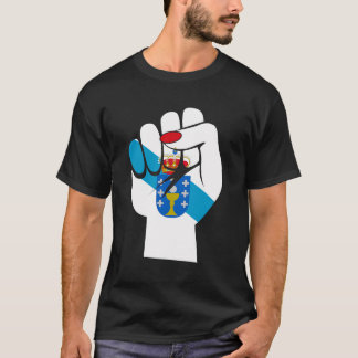 ガリシア ガリシア旗 Bandeira Do Orgullo Galego W Tシャツ