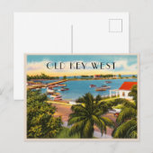 ガリソンビットヴィンテージオールド鍵ウェストフロリダ ポストカード (正面/裏面)