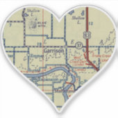 ガリソンNDヴィンテージマップ シール (正面)