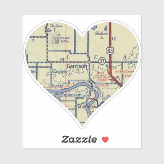 ガリソンNDヴィンテージマップ シール (シート)