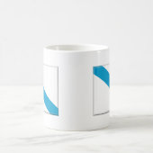 ガリチア(スペイン)の旗 コーヒーマグカップ (中央)
