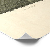 ガリツィンペンシルバニア1901アンティークパノラママップ ポスター (角)