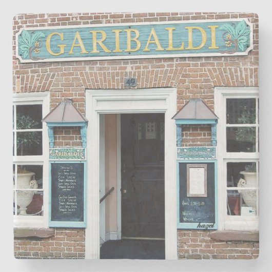 ガリバルディのチャールストン、SC大理石のコースター。 ストーンコースター (正面)