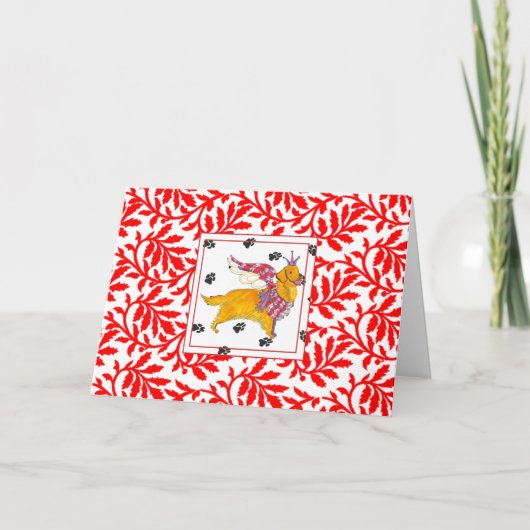 ガリバーのゴールデンレトリーバーNOELクリスマスカード シーズンカード (正面)