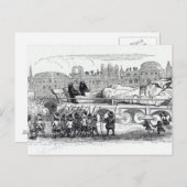 ガリバーはリリプチアンに輸送された ポストカード (正面/裏面)