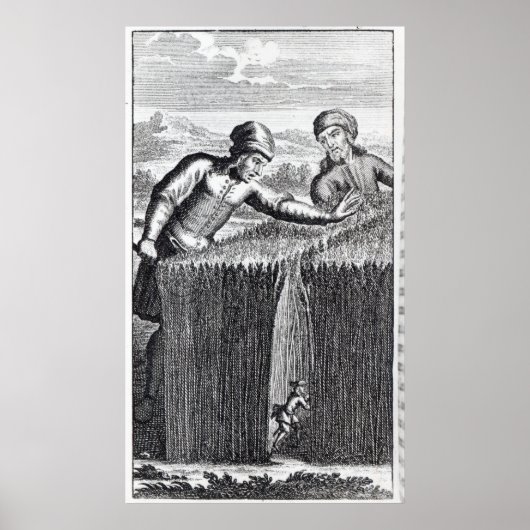 ガリバーは～の農家で発見される ポスター (正面)