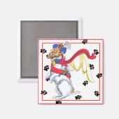 ガリバーズエンジェルズジャックラッセル磁石 マグネット (正面/裏面)