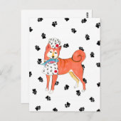 ガリバーズエンジェルズ柴犬はがき ポストカード (正面/裏面)