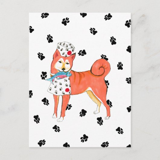 ガリバーズエンジェルズ柴犬はがき ポストカード (正面)