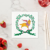 ガリバーズゴールデンレトリバークリスマスナプキンス スタンダードカクテルナプキン (インサイチュ)