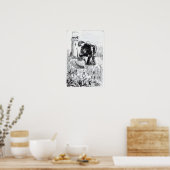 ガリバー旅行記のイラストレーション ポスター (キッチン)