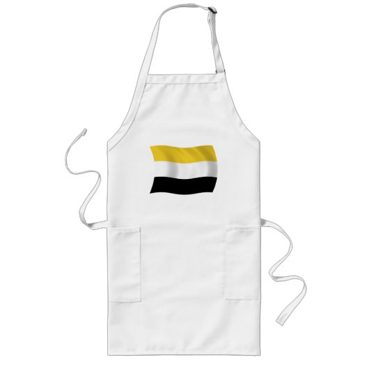 ガリフナ国旗のエプロン ロングエプロン (正面)