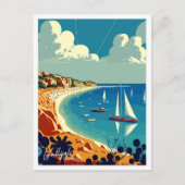 ガリポリターキートラベルヴィンテージイラストレーション ポストカード (正面)