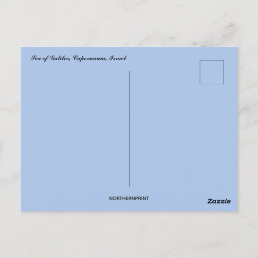 ガリラエカペルナウム・イスラエル海 ポストカード (裏面)