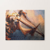 ガリラヤのレンブラントの海絵画の嵐 ジグソーパズル (横)