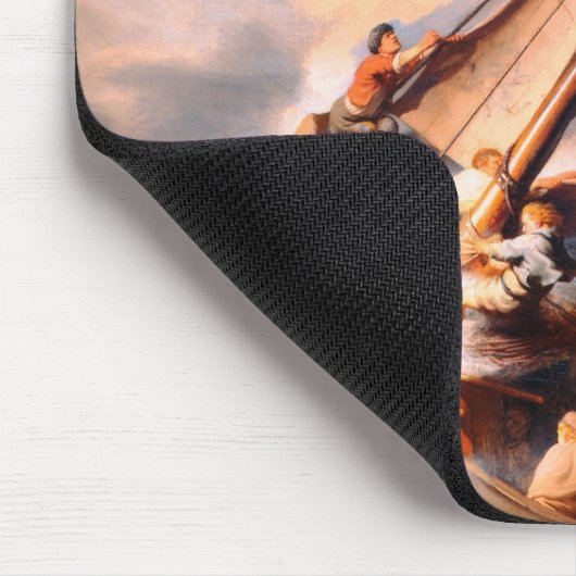 ガリラヤのレンブラントの海絵画の嵐 マウスパッド (コーナー)