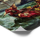 ガリラヤの海に臨むキリスト ポスター (角)