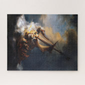 ガリラヤの海の嵐の中のキリスト ジグソーパズル (横)