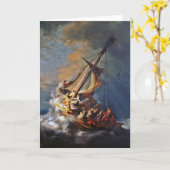 ガリラヤの海の嵐 カード (黄色い花)