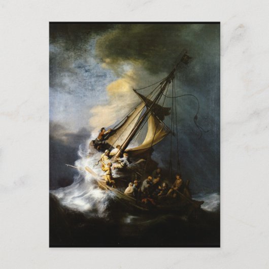 ガリラヤの海の嵐 ポストカード (正面)
