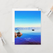 ガリラヤの海，イスラエルの景色写真 カード (正面/裏面インサイチュ)