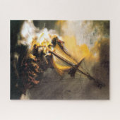 ガリラヤレンブラントの海の嵐のキリスト ジグソーパズル (横)